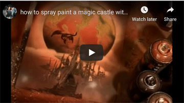 How to Spray Paint A Magic Castle