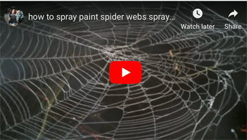 How to spray paint a spider web, literally