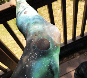spray paint art body painting